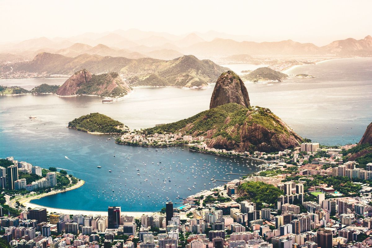 Zračni pogled na Rio De Janeiro