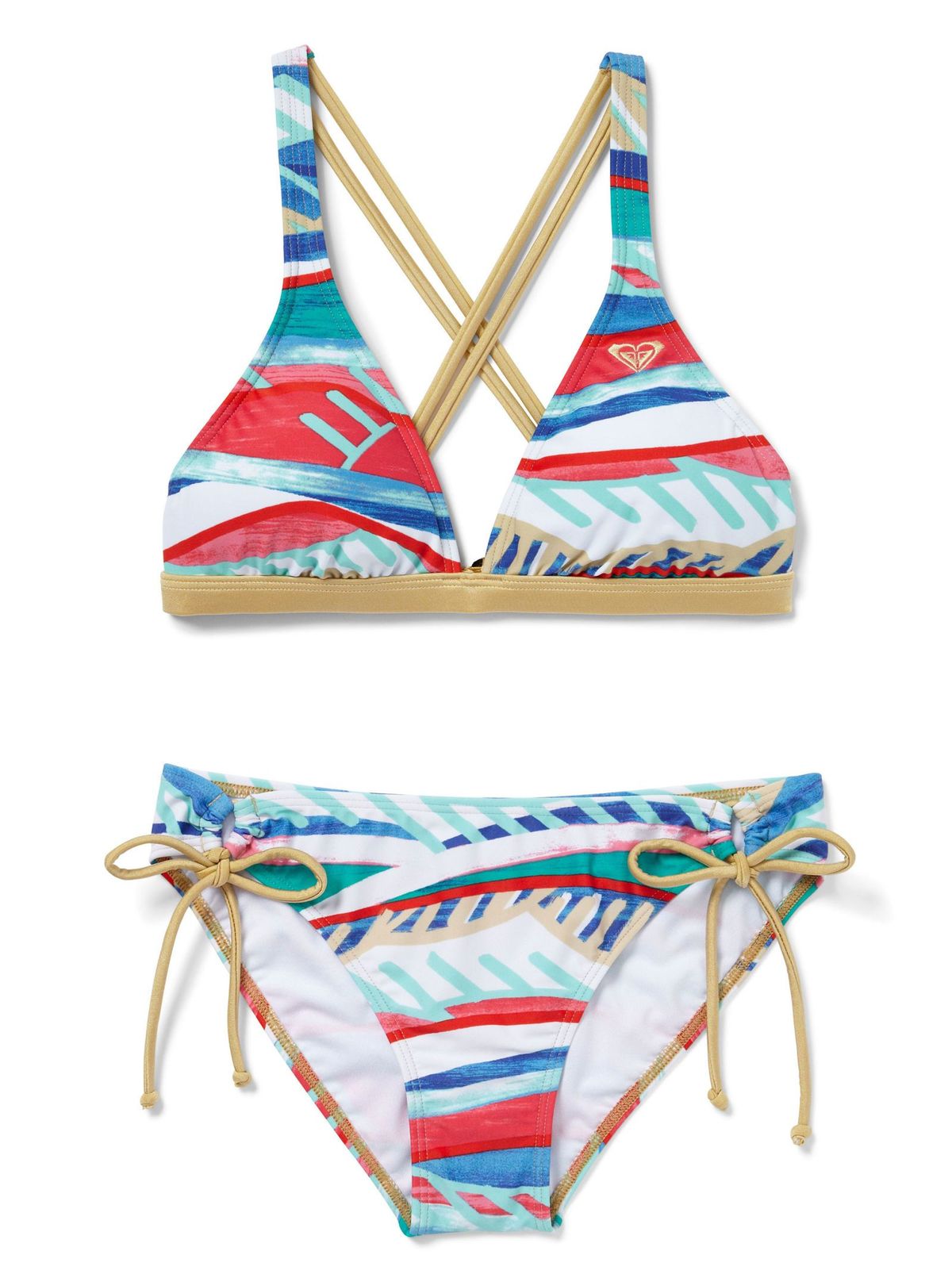 belo-modri bikini s plemenskim potiskom