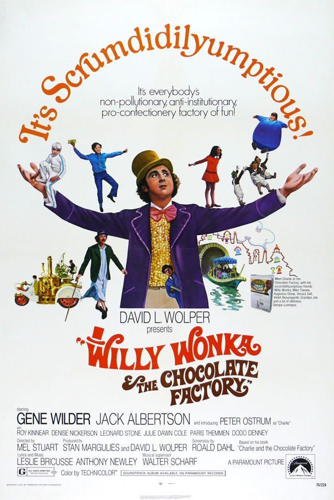 Willy Wonka i les pel·lícules infantils clàssiques de la fàbrica de xocolata