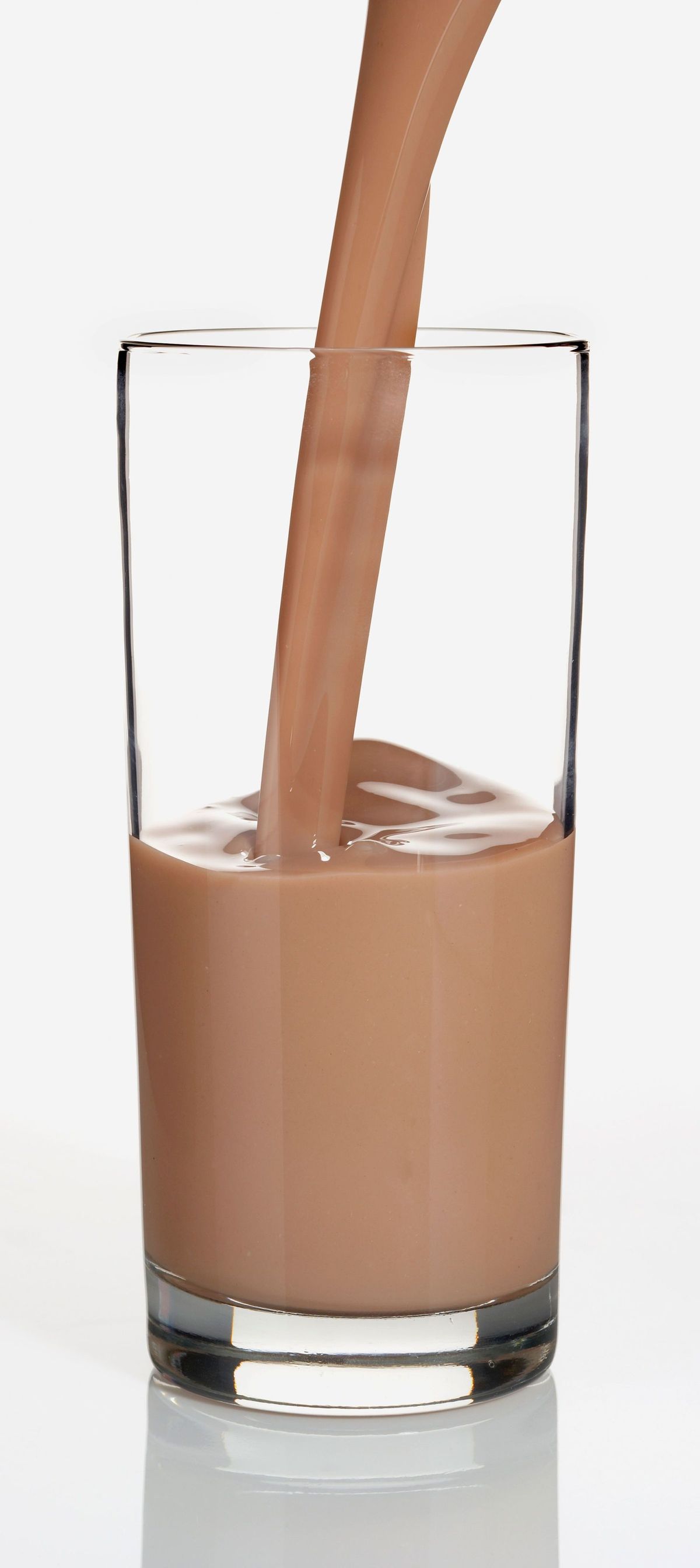 čokoladno mleko, ki se vlije