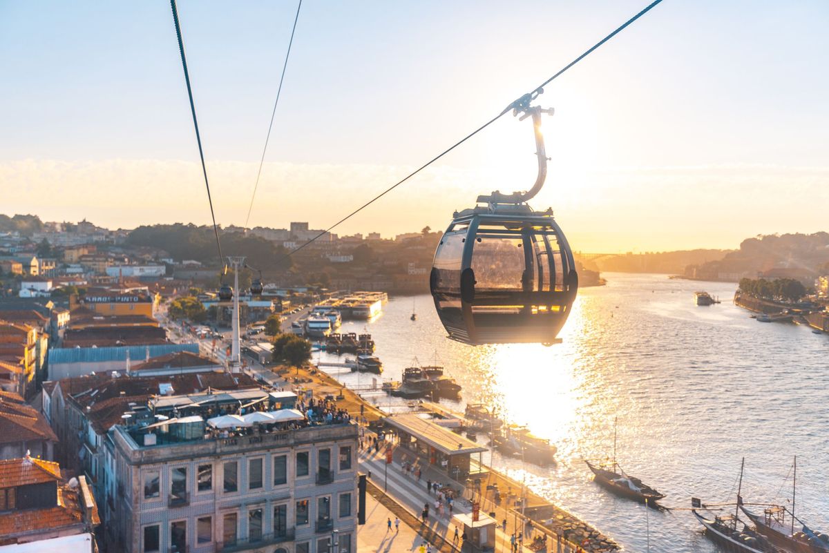 Gaia Seilbahn in Porto, Portugal