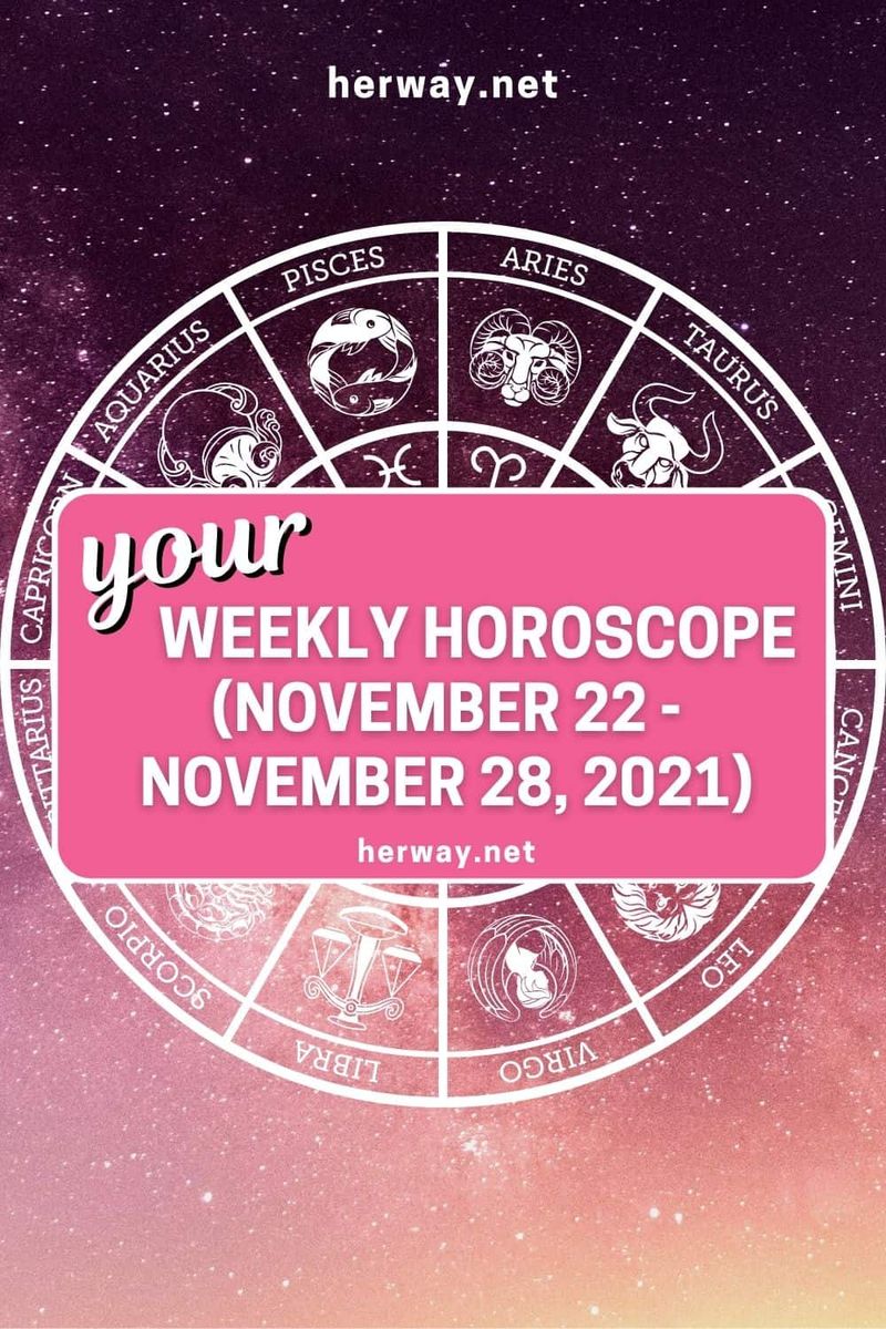 Wochenhoroskop 22. November bis 28. November 2021 pinterest