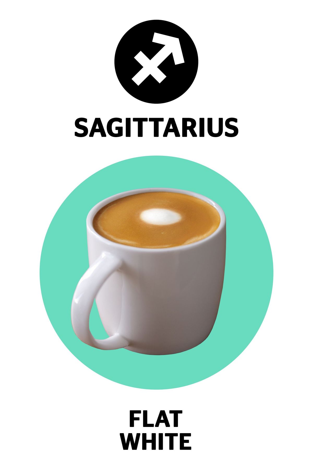 ravno bele zodiakalne pijače z zvezdicami