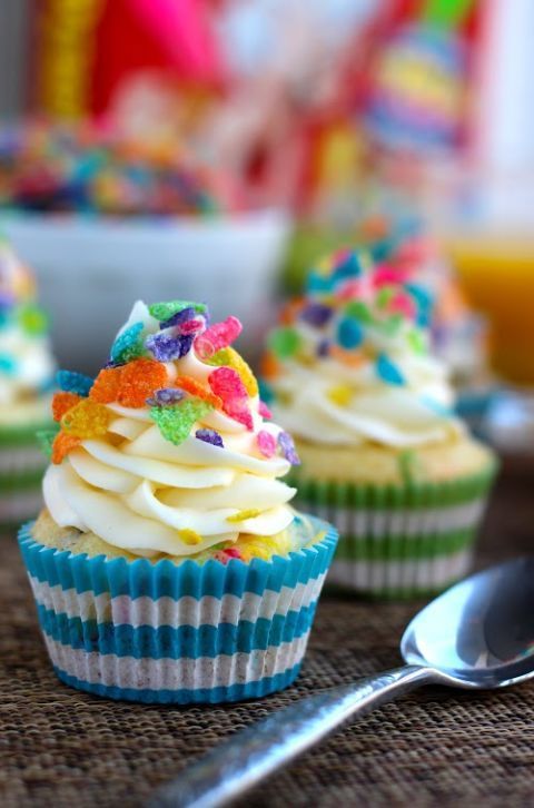 Cupcakes fructate cu pietricele