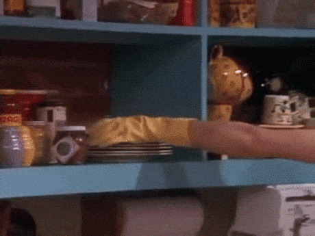 Monica Geller arată bine în timpul curățării