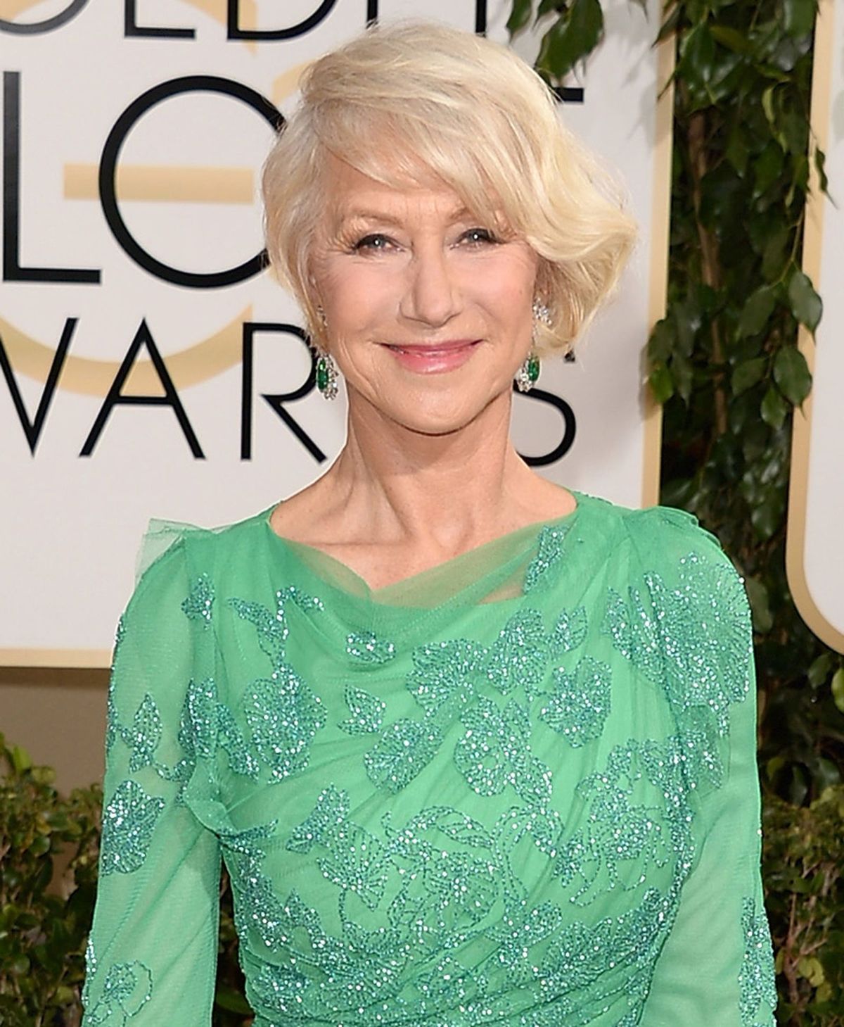 Helen Mirren, Golden Globes 2014, χτενίσματα