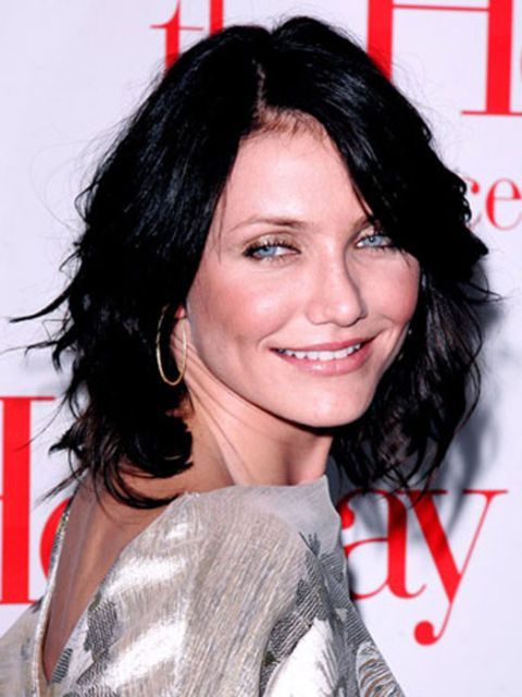 cameron diaz cu bob negru