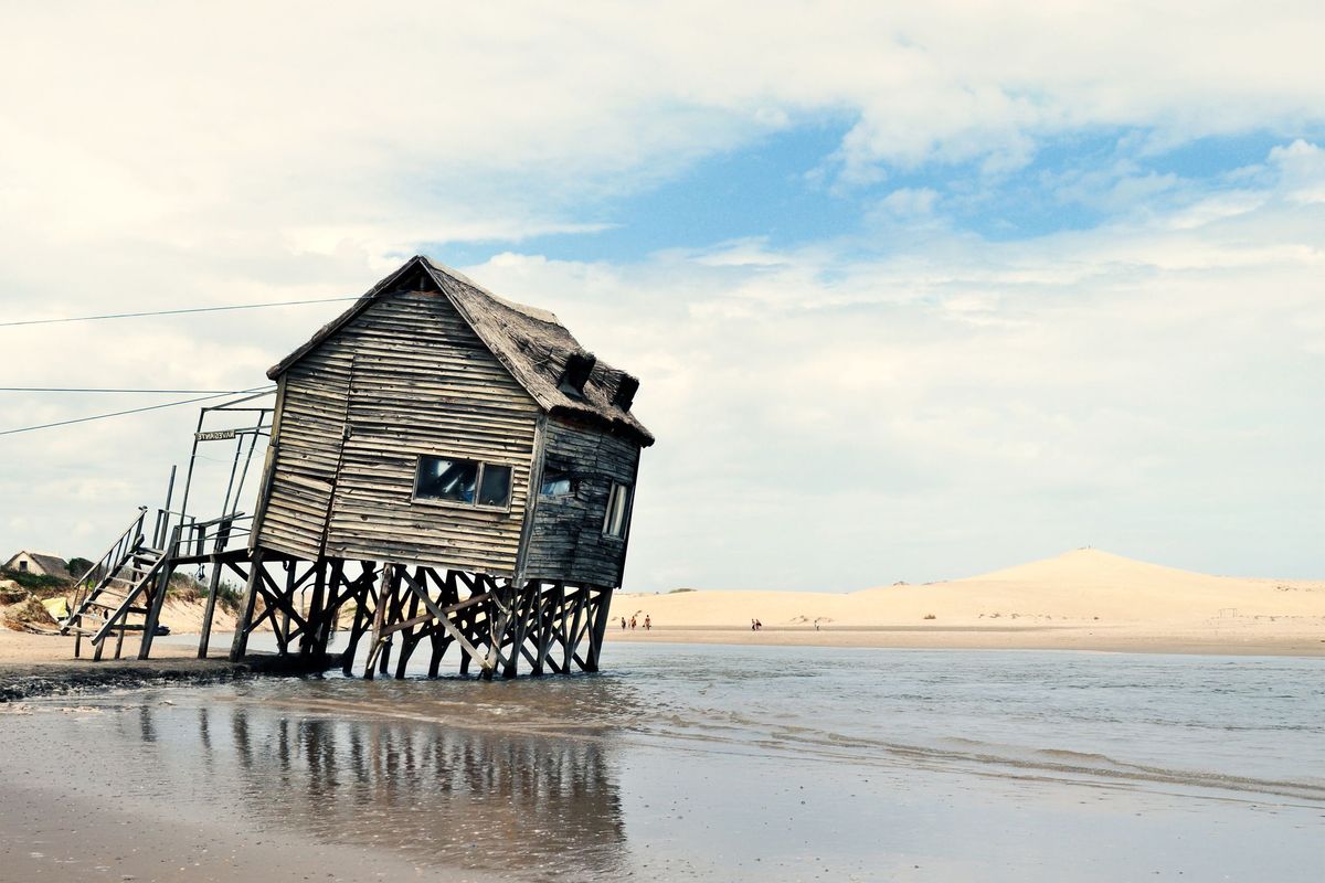 Pantai Valizas di departemen Rocha, Uruguay