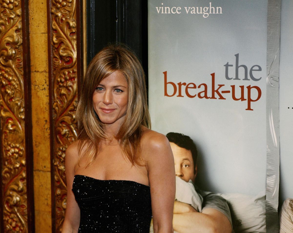 Skuespillerinden Jennifer Aniston ankommer til et s