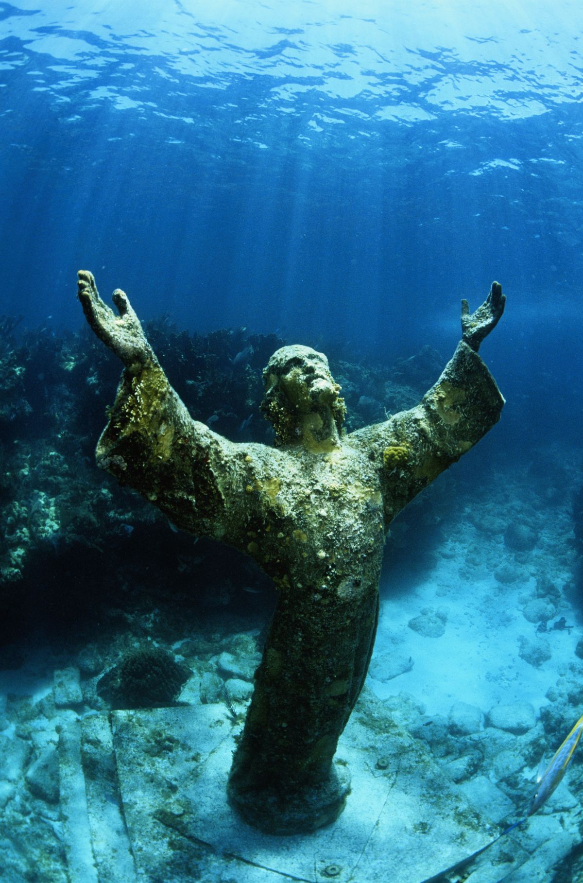 USA, Floride, Key Largo, statue du Christ de l