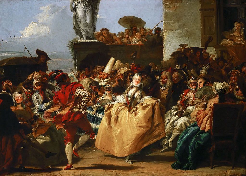 مشهد الكرنفال (ذا مينويت). الفنان: Tiepolo، Giandomenico (1727-1804)