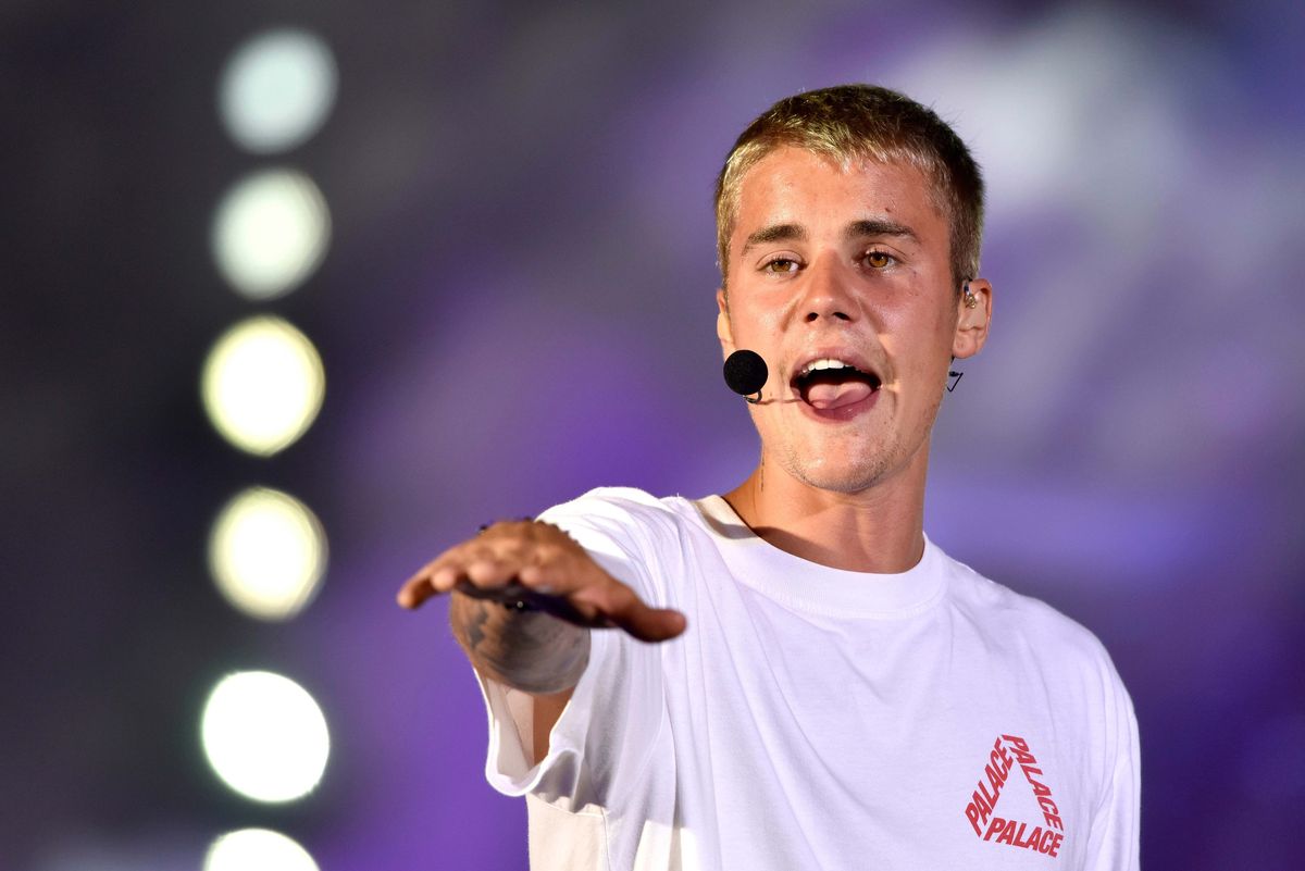 加拿大流行歌手贾斯汀·比伯（Justin Bieber）在孟买演出