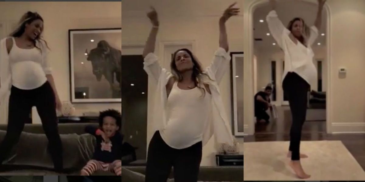 Ciara Dancing докато е бременна е най-сладкото нещо, което ще видите през целия ден