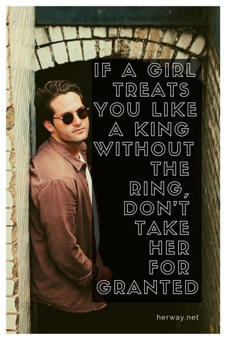 Wenn ein Mädchen dich wie einen König ohne den Ring behandelt, Don