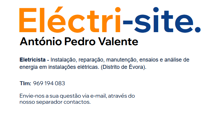Eléctri-site - António Pedro Valente - Eletricista Évora foto 2